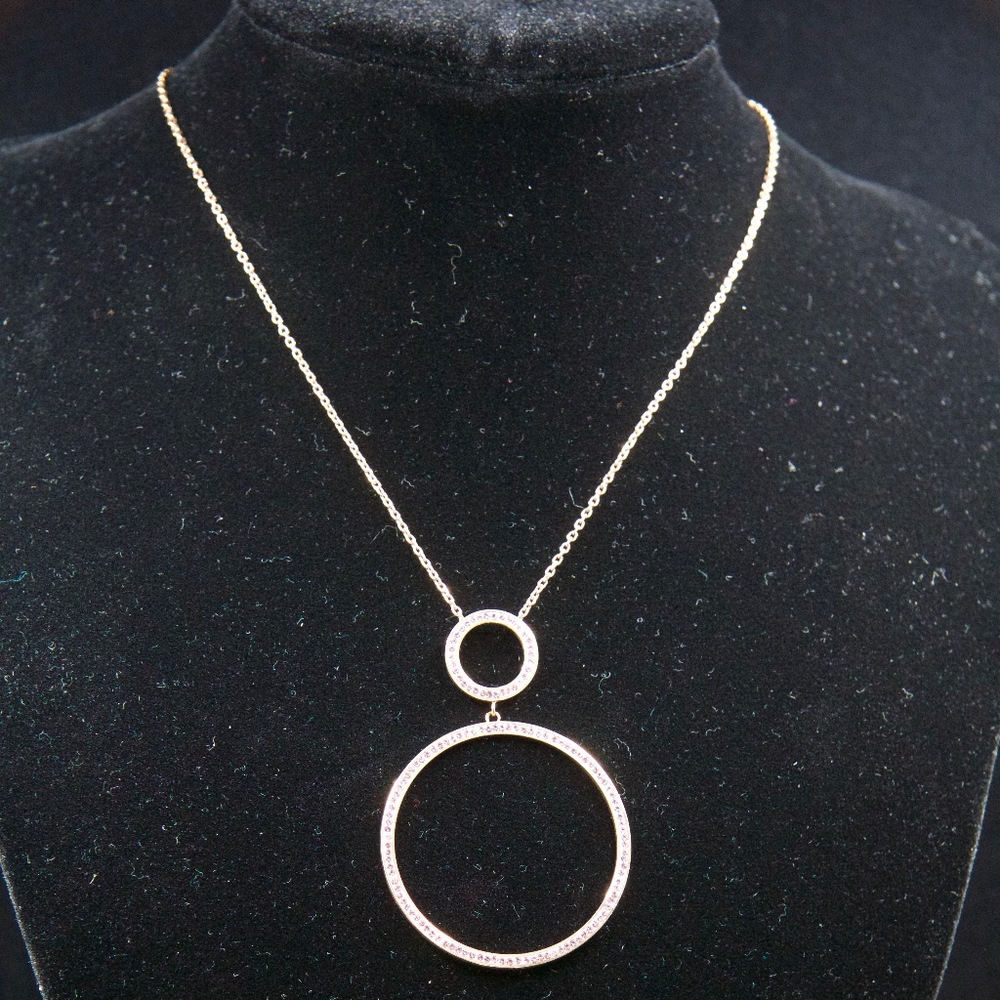 18kt Gold Dipped Swarovski Necklace - image 4